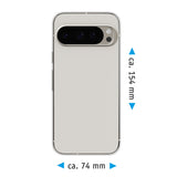 PhoneNatic Case kompatibel mit Google Pixel 9 Pro – Transparent Silikon Hülle crystal-case Cover