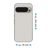 PhoneNatic Case kompatibel mit Google Pixel 9 Pro XL – Transparent Silikon Hülle crystal-case Cover