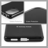 PhoneNatic Case kompatibel mit Xiaomi Poco F5 – Schwarz Silikon Hülle crystal-case Cover