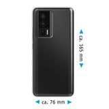 PhoneNatic Case kompatibel mit Xiaomi Poco F5 Pro – Transparent Silikon Hülle crystal-case Cover