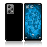 PhoneNatic Case kompatibel mit Xiaomi Redmi Note 12 – Schwarz Silikon Hülle crystal-case Cover