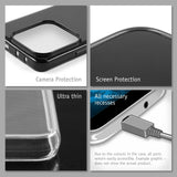 PhoneNatic Case kompatibel mit Xiaomi Redmi Note 14 5G – Schwarz Silikon Hülle crystal-case Cover