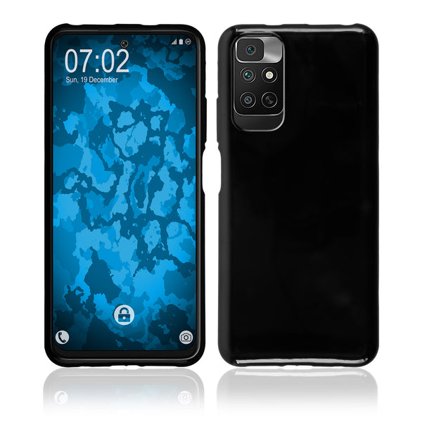 PhoneNatic Case kompatibel mit Xiaomi Redmi Note 11 4G – Schwarz Silikon Hülle crystal-case Cover