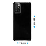 PhoneNatic Case kompatibel mit Xiaomi Redmi Note 11 4G – Schwarz Silikon Hülle crystal-case Cover