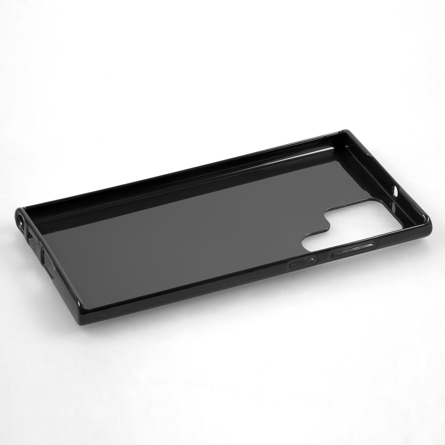 PhoneNatic Case kompatibel mit Samsung Galaxy S23 Ultra – Schwarz Silikon Hülle crystal-case Cover