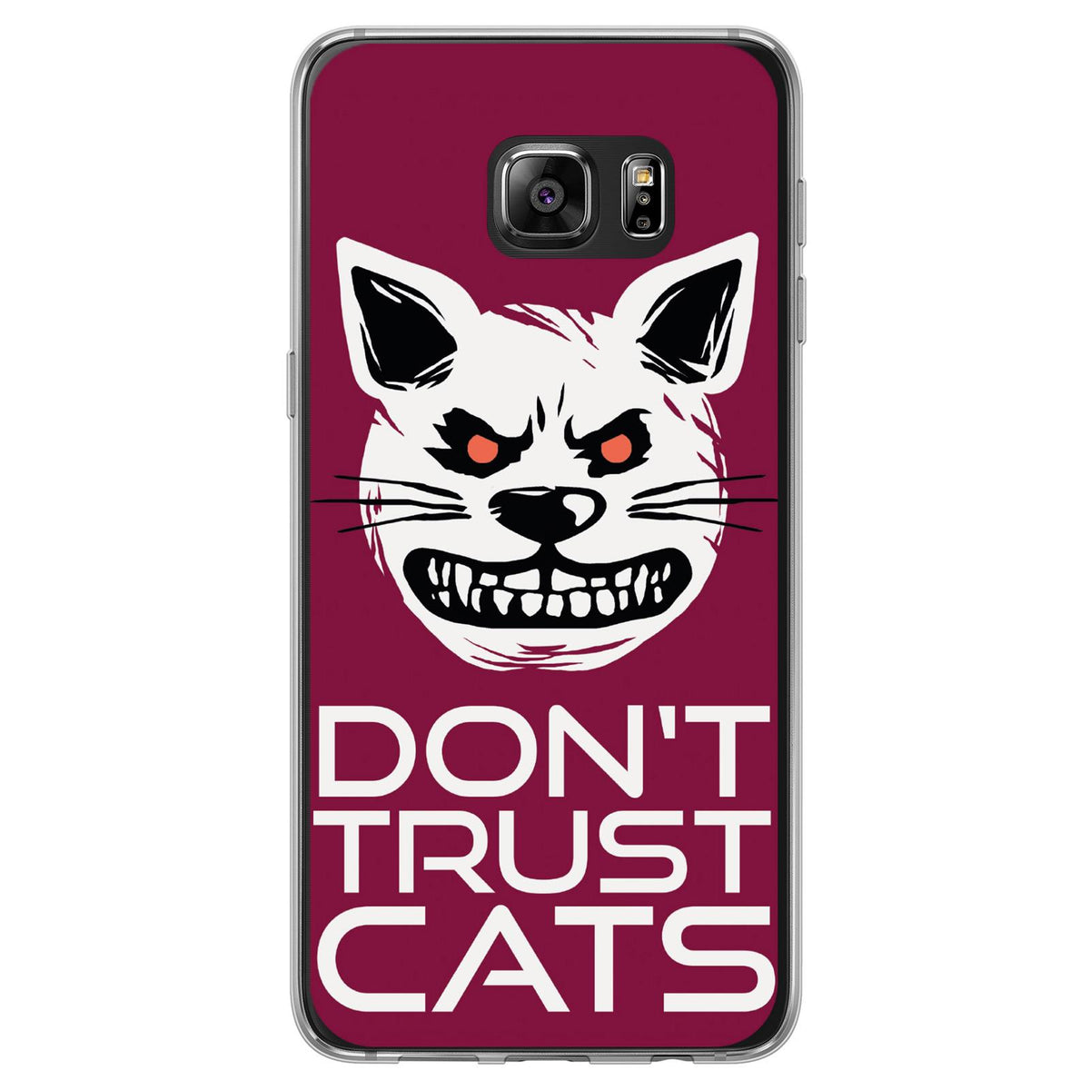 Case für Samsung Galaxy S7 Edge Silikon-Hülle Crazy Animals Katze M1 – Ansicht 2