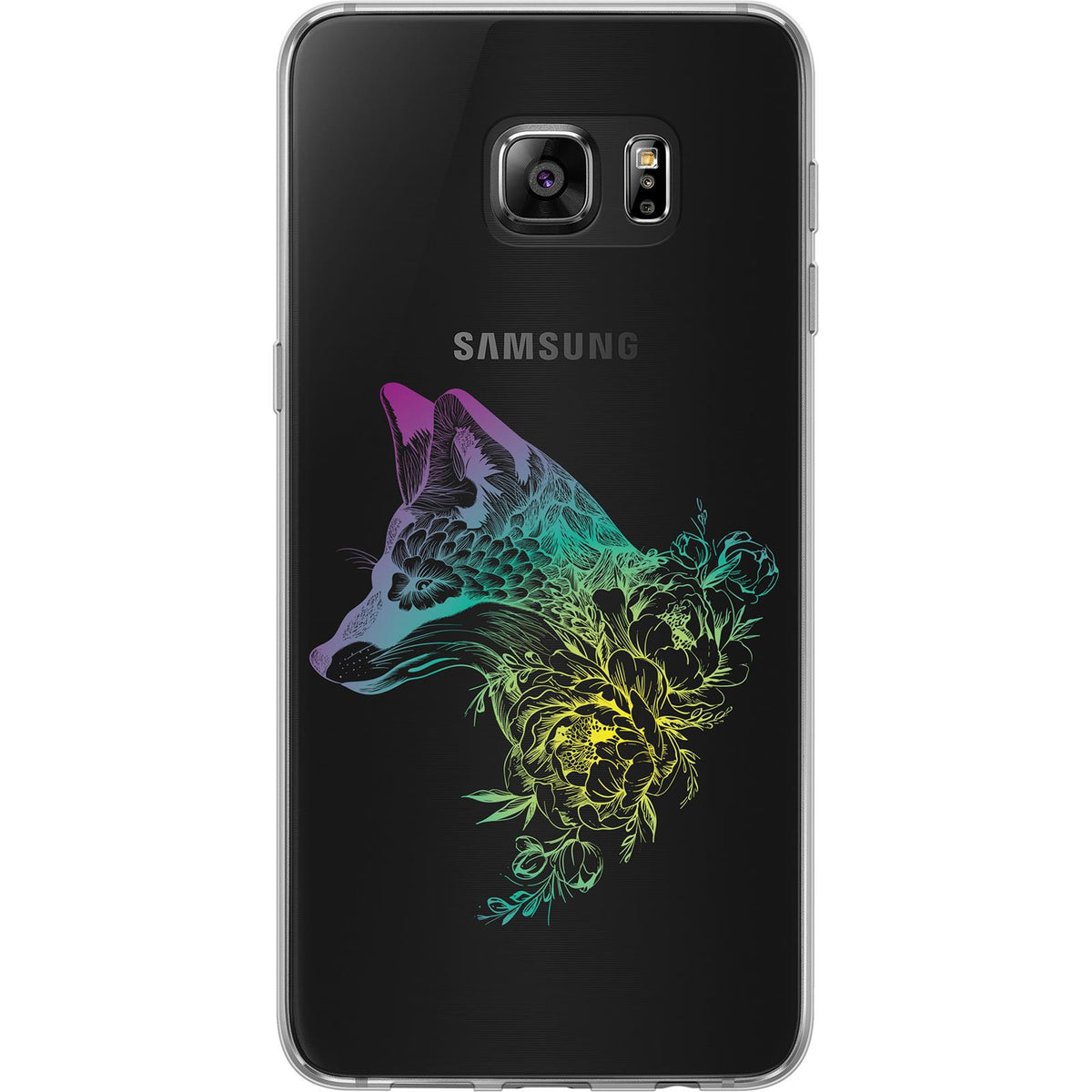 Case für Samsung Galaxy S7 Edge Silikon-Hülle Floral Fuchs M1-4 – Ansicht 2
