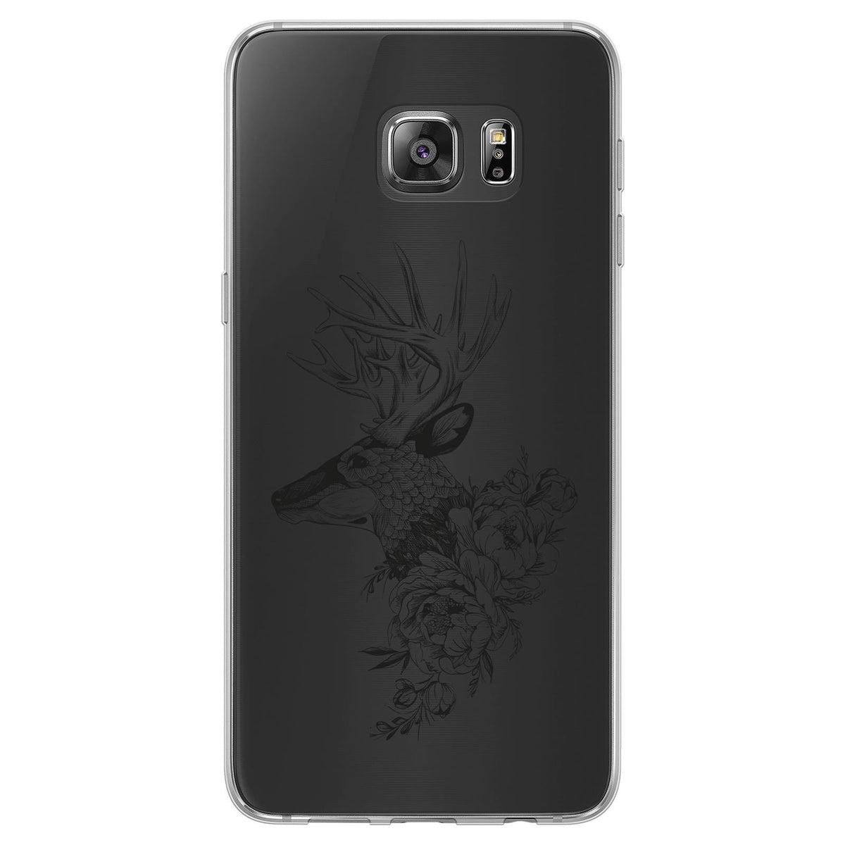 Case für Samsung Galaxy S7 Edge Silikon-Hülle Floral Hirsch M7-1 – Ansicht 2
