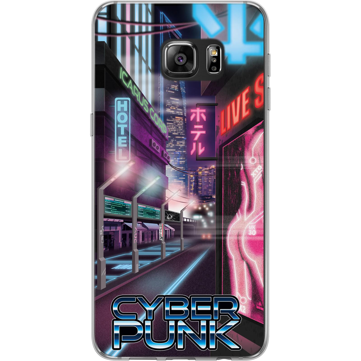 Case für Samsung Galaxy S7 Edge Silikon-Hülle Retro Wave Cyberpunk.01 M4 – Ansicht 2