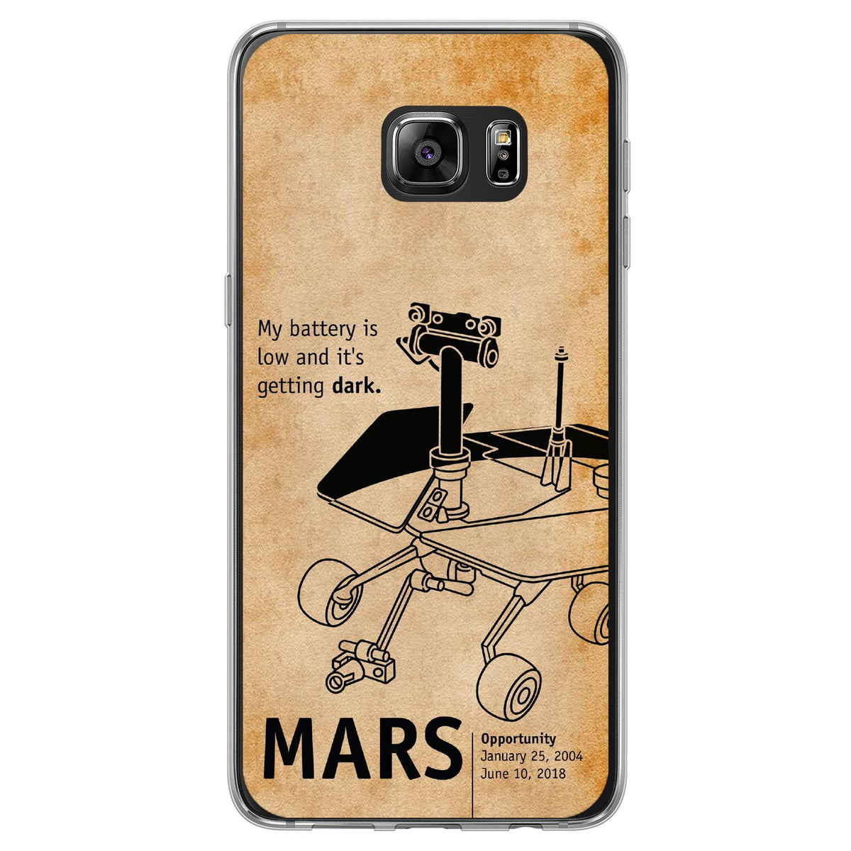 Case für Samsung Galaxy S7 Edge Silikon-Hülle Space Rover M2 – Ansicht 2