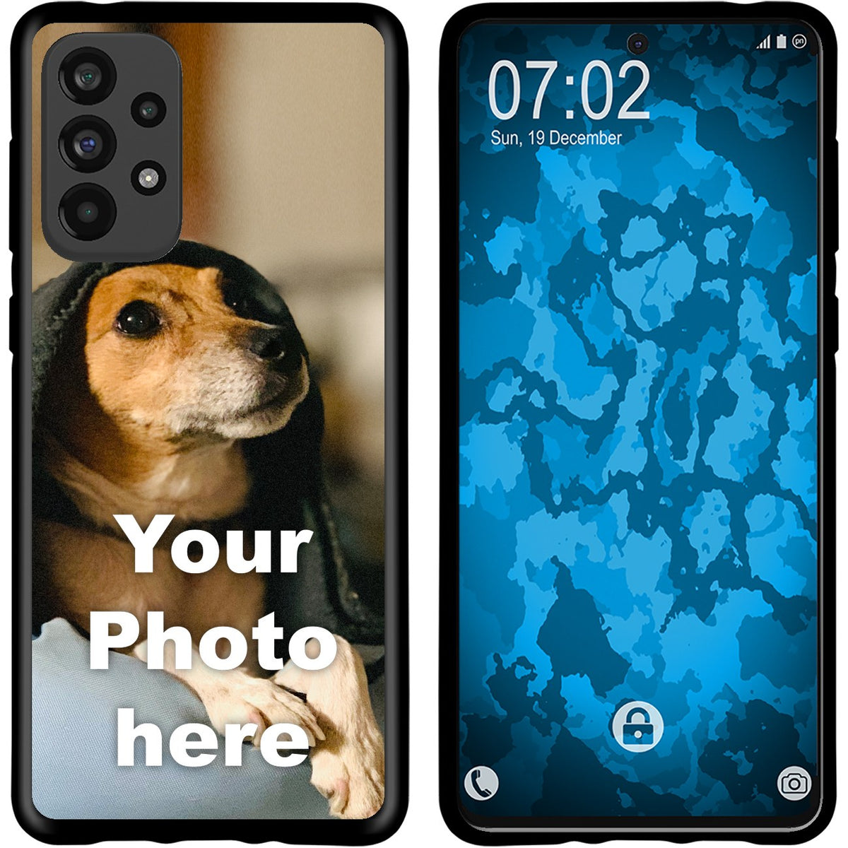 Galaxy A73 Foto-Hülle schwarz