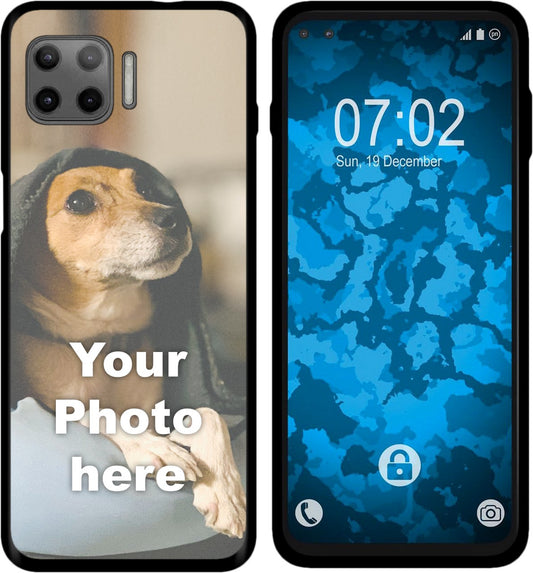 Moto G 5G Plus Foto-Hülle schwarz