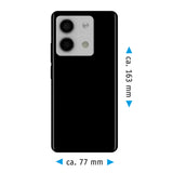 PhoneNatic Case kompatibel mit Xiaomi Redmi Note 13 – Schwarz Silikon Hülle crystal-case Cover