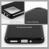 PhoneNatic Case kompatibel mit Xiaomi Redmi Note 13 – Schwarz Silikon Hülle crystal-case Cover