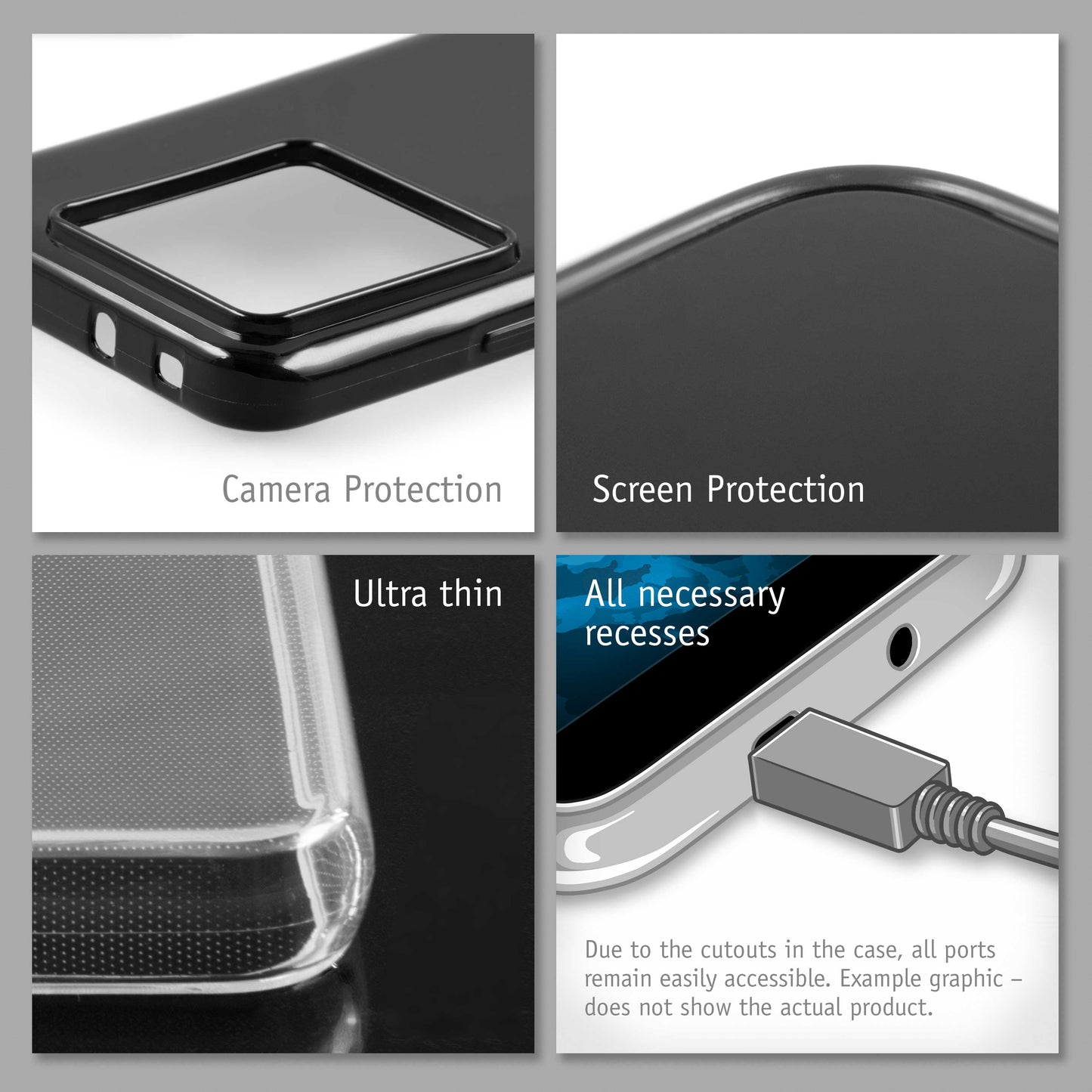PhoneNatic Case kompatibel mit Xiaomi 14T – Transparent Silikon Hülle crystal-case Cover