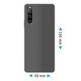 PhoneNatic Case kompatibel mit Sony Xperia 10 IV – Transparent Silikon Hülle crystal-case Cover