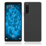 PhoneNatic Case kompatibel mit Sony Xperia 10 V – Transparent Silikon Hülle crystal-case Cover