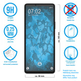 1x Glas-Folie klar für Sony Xperia 10 V – Panzerglas für Sony Xperia 10 V