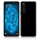 PhoneNatic Case kompatibel mit Sony Xperia 10 V – Schwarz Silikon Hülle crystal-case Cover