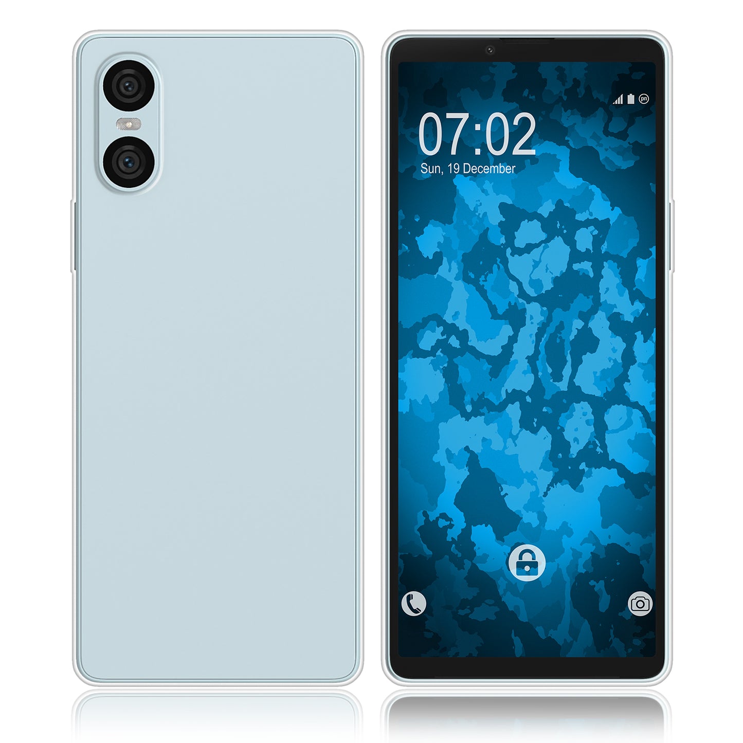 PhoneNatic Case kompatibel mit Sony Xperia 10 VI – Transparent Silikon Hülle crystal-case Cover