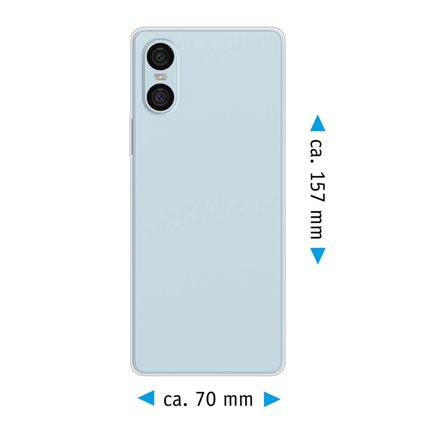 PhoneNatic Case kompatibel mit Sony Xperia 10 VI – Transparent Silikon Hülle crystal-case Cover