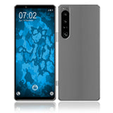 PhoneNatic Case kompatibel mit Sony Xperia 1 IV – Transparent Silikon Hülle crystal-case Cover