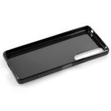 PhoneNatic Case kompatibel mit Sony Xperia 1 IV – Schwarz Silikon Hülle crystal-case Cover