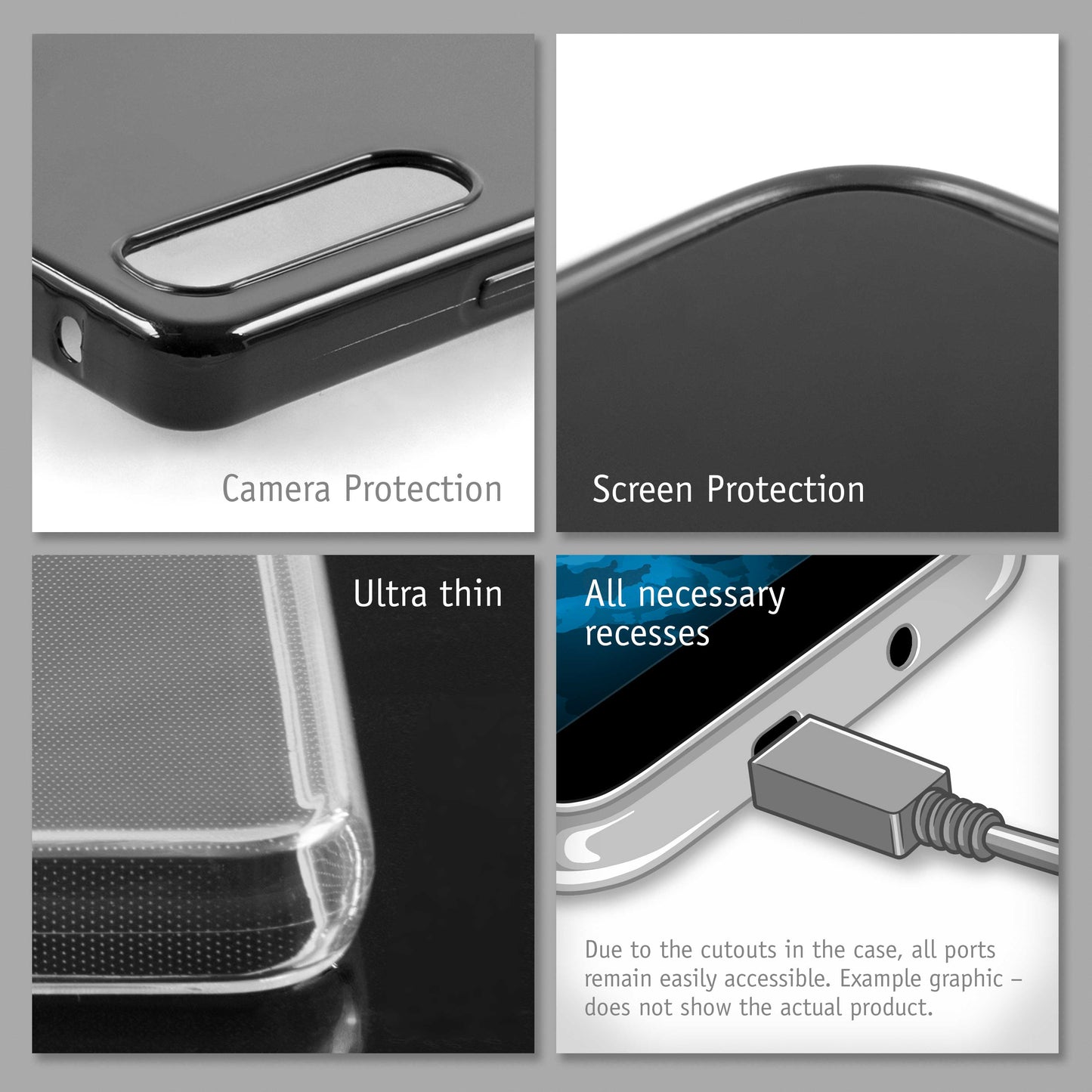 PhoneNatic Case kompatibel mit Sony Xperia 1 V – Transparent Silikon Hülle crystal-case Cover