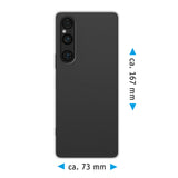 PhoneNatic Case kompatibel mit Sony Xperia 1 VI – Transparent Silikon Hülle crystal-case Cover