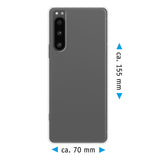 PhoneNatic Case kompatibel mit Sony Xperia 5 IV – Transparent Silikon Hülle crystal-case Cover
