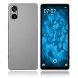 PhoneNatic Case kompatibel mit Sony Xperia 5 V – Transparent Silikon Hülle crystal-case Cover