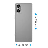 PhoneNatic Case kompatibel mit Sony Xperia 5 V – Transparent Silikon Hülle crystal-case Cover