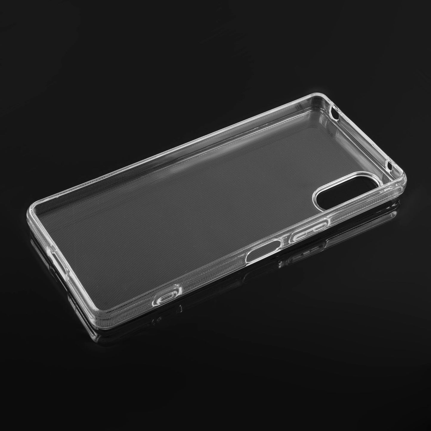 PhoneNatic Case kompatibel mit Sony Xperia 5 V – Transparent Silikon Hülle crystal-case Cover