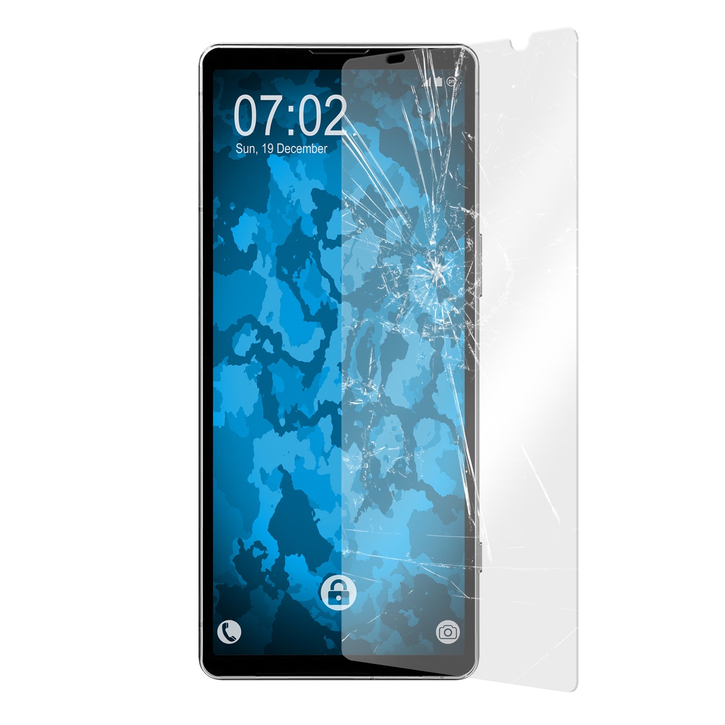 1x Glas-Folie klar für Sony Xperia 5 V – Panzerglas für Sony Xperia 5 V