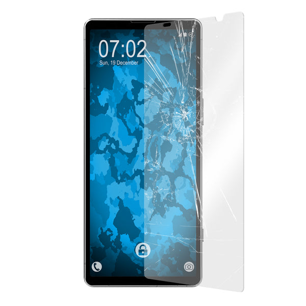 3x Glas-Folie klar für Sony Xperia 5 V – Panzerglas für Sony Xperia 5 V