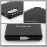 PhoneNatic Case kompatibel mit Sony Xperia 5 V – Schwarz Silikon Hülle crystal-case Cover