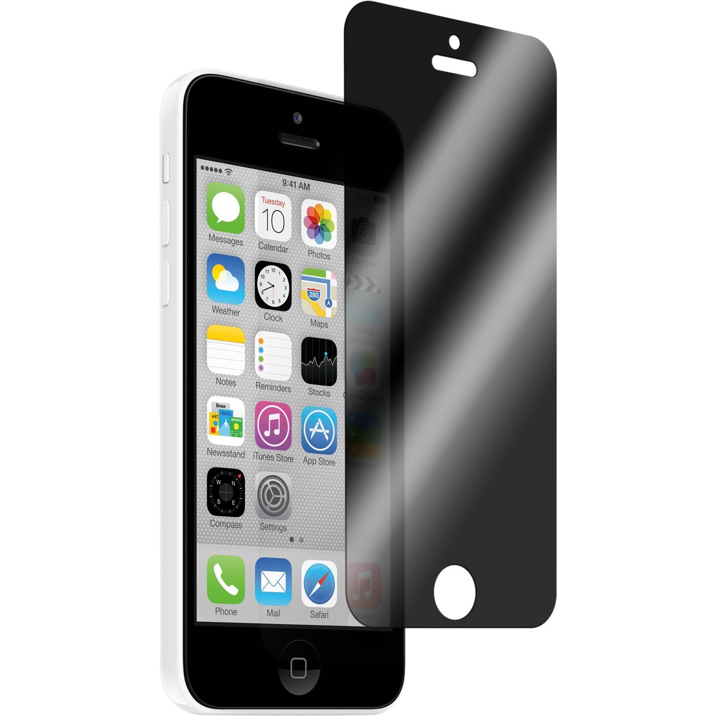 1 x Apple iPhone 5c Glas-Displayschutzfolie Privacy