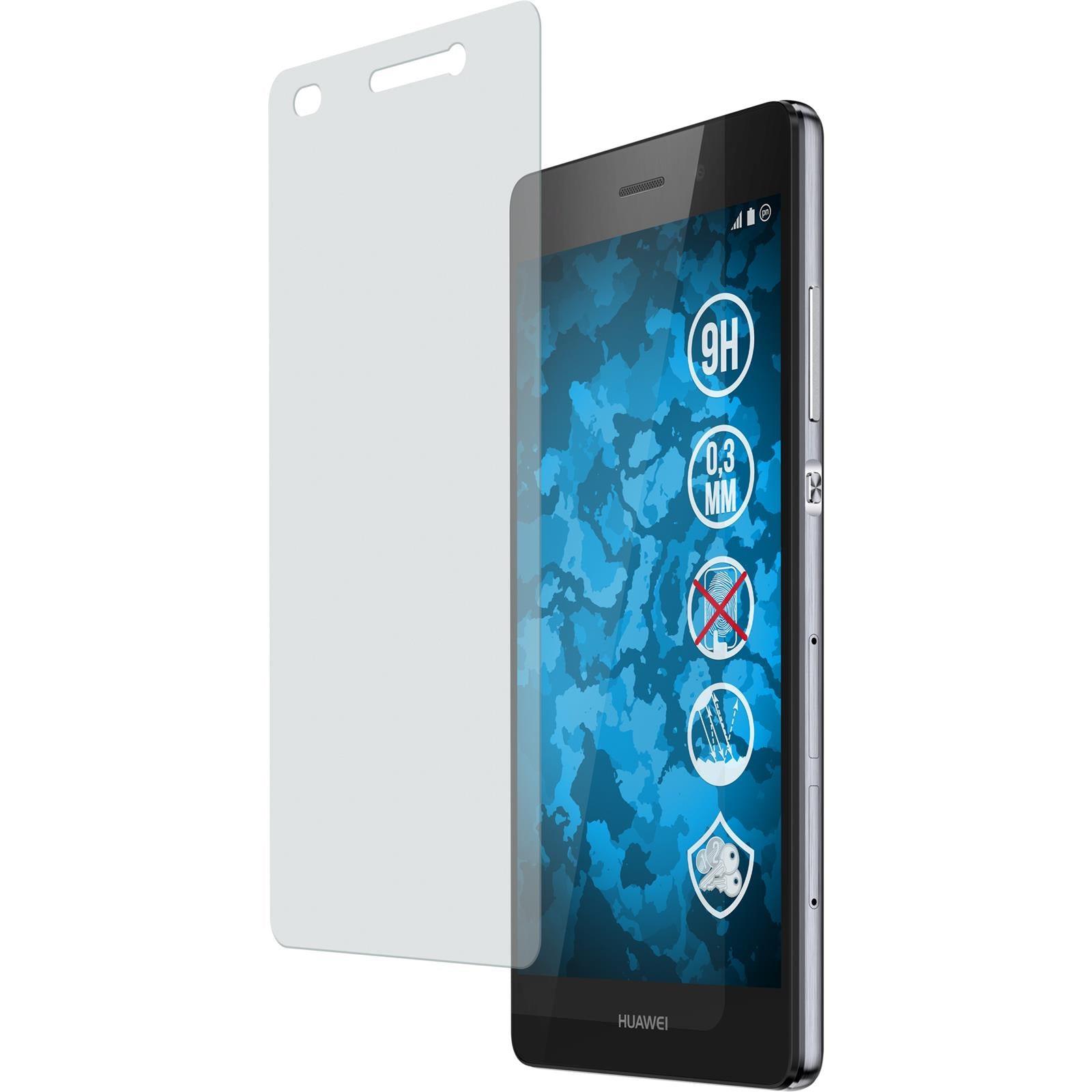 1 x Huawei P8 Lite 2015 (1.Gen.) Glas-Displayschutzfolie mat