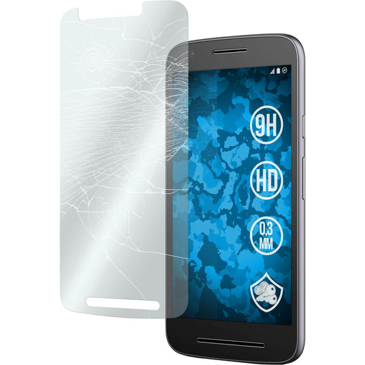 3 x Lenovo Moto E3 Glas-Displayschutzfolie klar