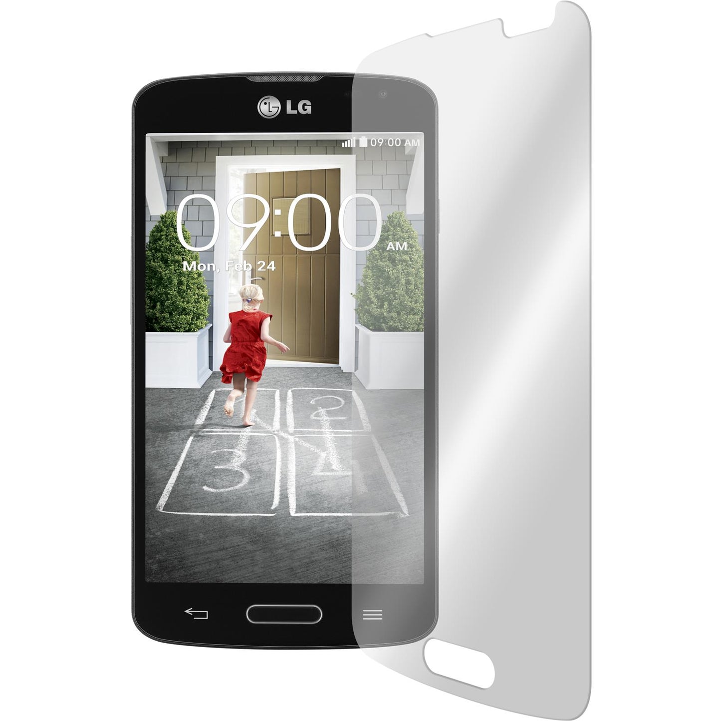 3 x LG F70 Glas-Displayschutzfolie klar