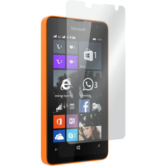 3 x Microsoft Lumia 430 Dual Glas-Displayschutzfolie klar