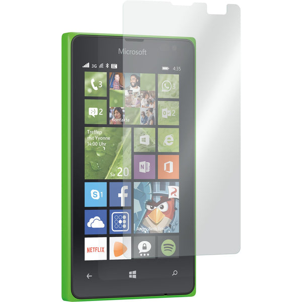 3 x Microsoft Lumia 435 Glas-Displayschutzfolie klar