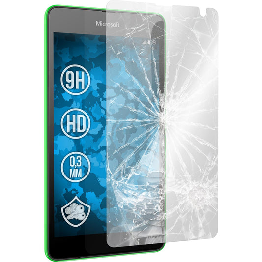 3 x Microsoft Lumia 535 Glas-Displayschutzfolie klar