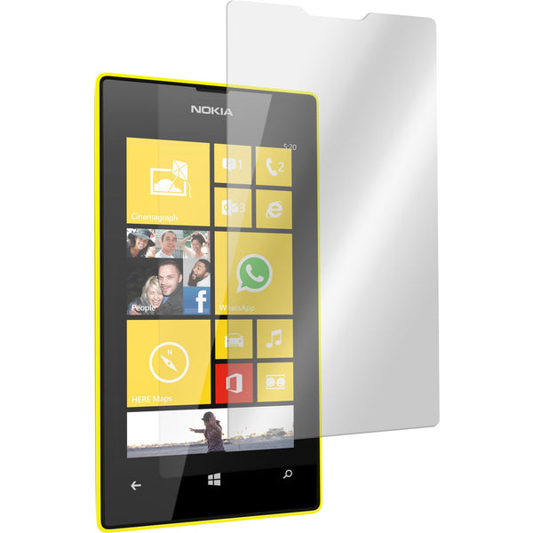 3 x  Nokia Lumia 520 Glas-Displayschutzfolie klar