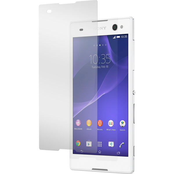 3 x Sony Xperia C3 Glas-Displayschutzfolie klar