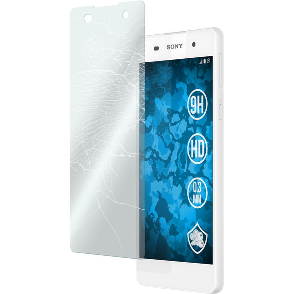 3 x Sony Xperia E5 Glas-Displayschutzfolie klar