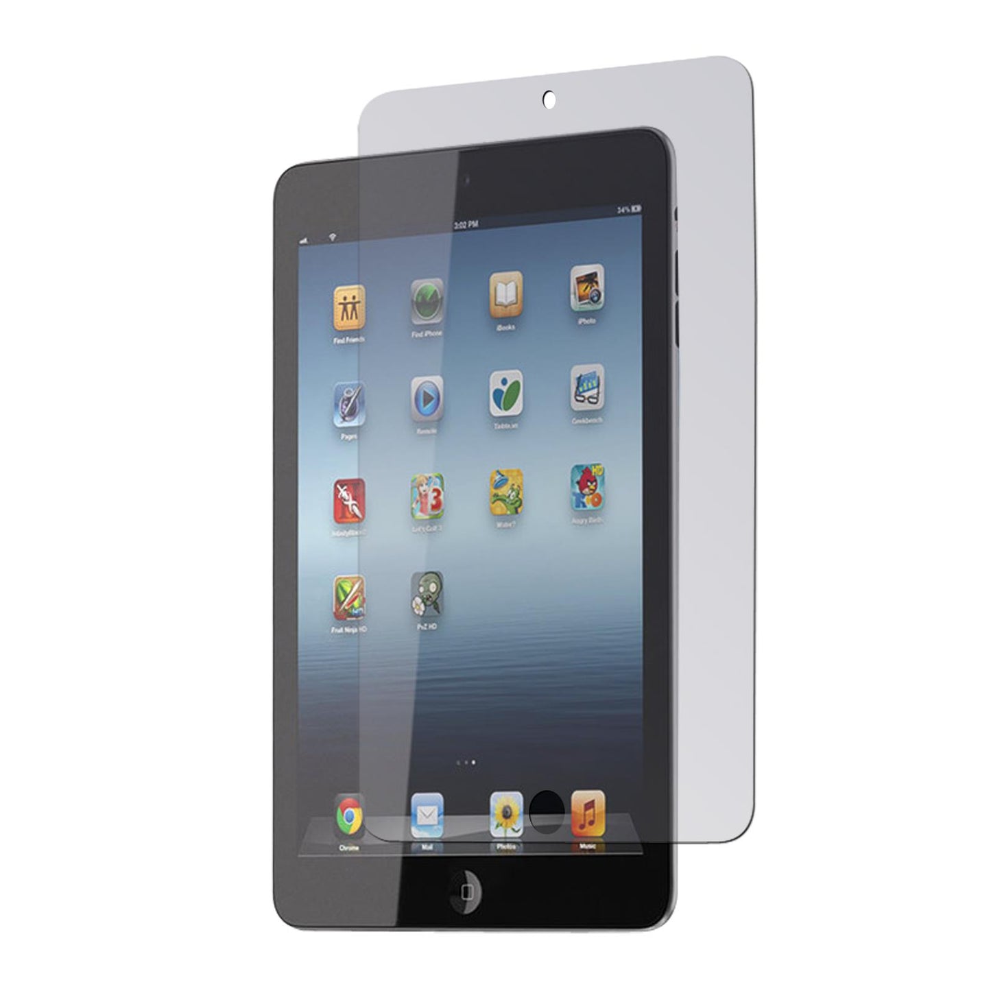 2 x Apple iPad Mini 3 2 1 Displayschutzfolie matt