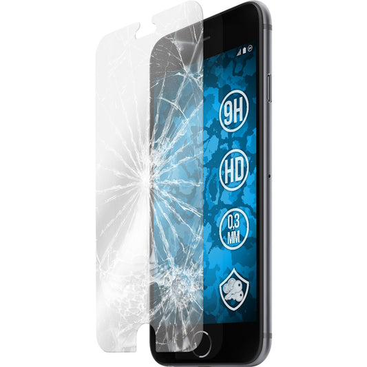 2 x Apple iPhone 6s / 6 Glas-Displayschutzfolie klar