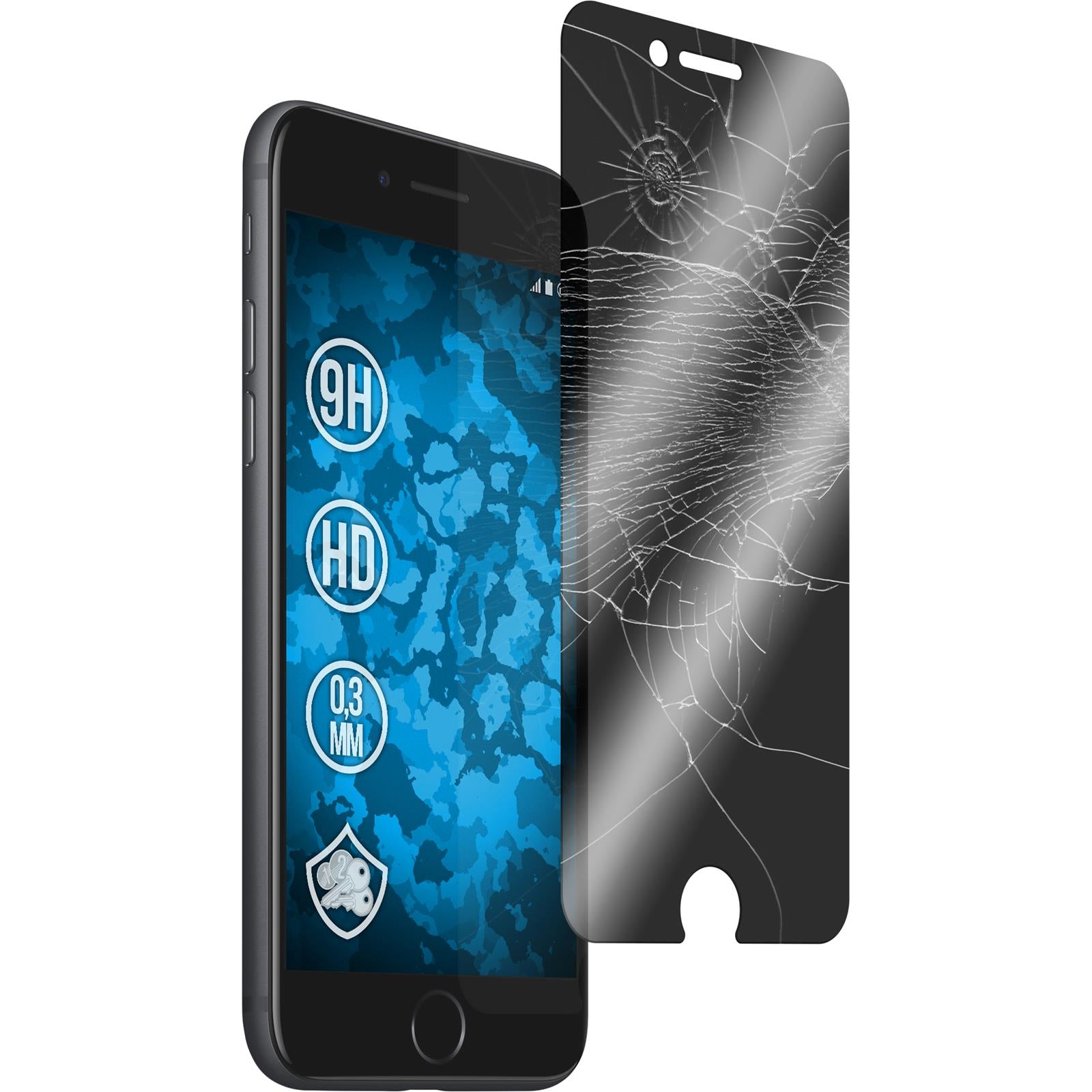2 x Apple iPhone 7 / 8 / SE 2020 Glas-Displayschutzfolie Pri