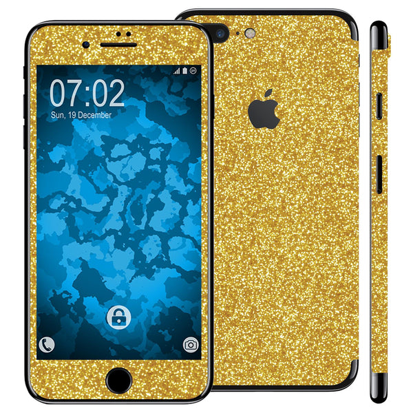 2 x Apple iPhone 7 / 8 / SE 2020 Displayschutzfolie Glitzer